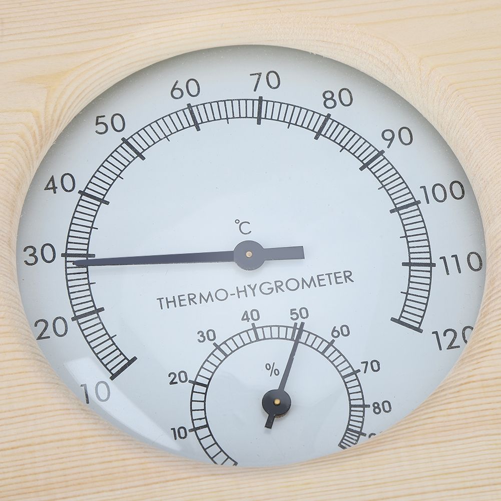Wood ThermoHygrometer Thermometer Hygrometer for Bathroom Sauna Room Accessory view 11