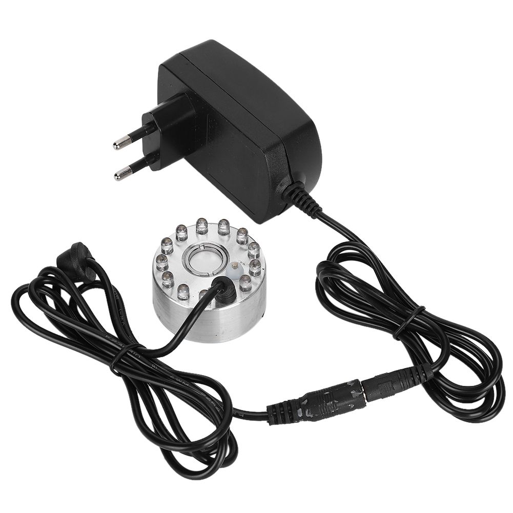Mini Water Fountain Ornament Mist Fog Maker Atomizer with 12 Lights Landscape view 3