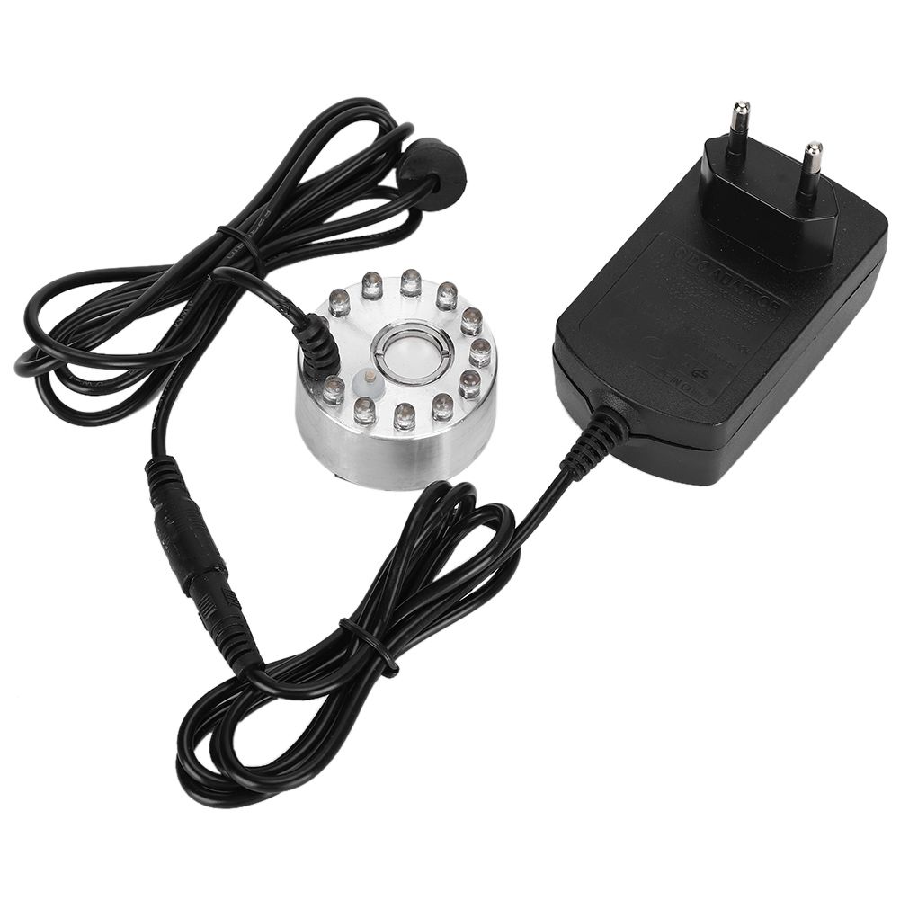 Mini Water Fountain Ornament Mist Fog Maker Atomizer with 12 Lights Landscape view 4