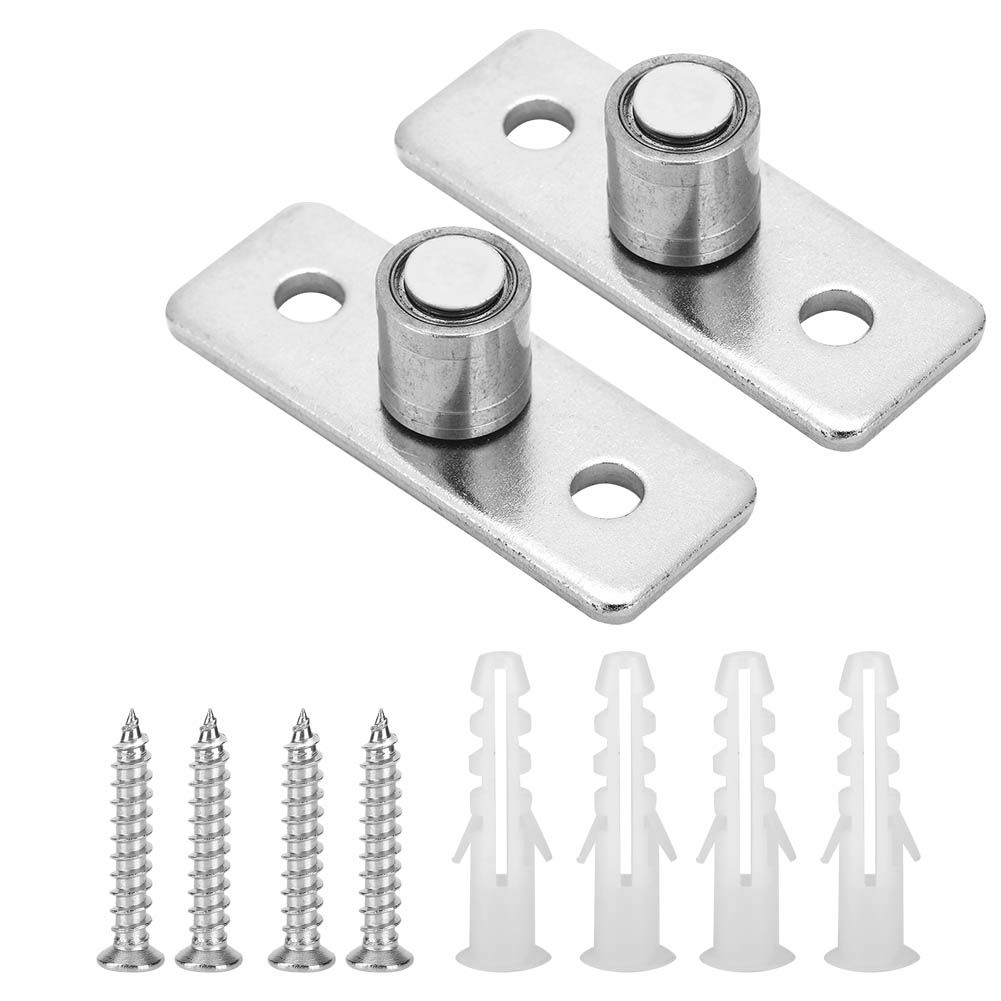 2Pcs Stainless Steel Barn Door Roller Floor Guide Sliding Door Hardware view 3