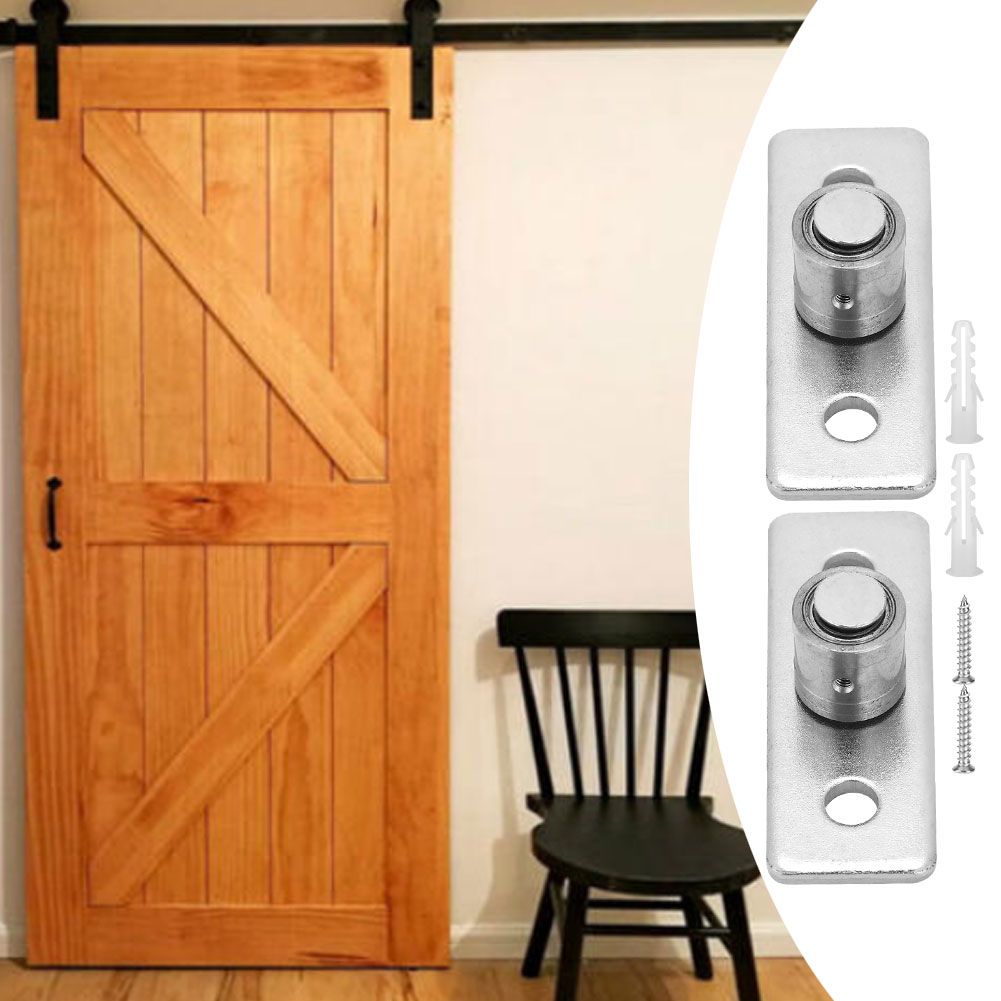 2Pcs Stainless Steel Barn Door Roller Floor Guide Sliding Door Hardware view 10