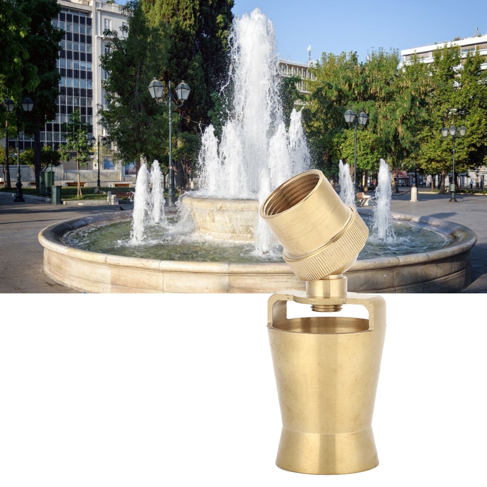 G1in DN25 Cedar Shaped Adjustable Water Fountain Nozzle Spray Pond Sprinkler view 12