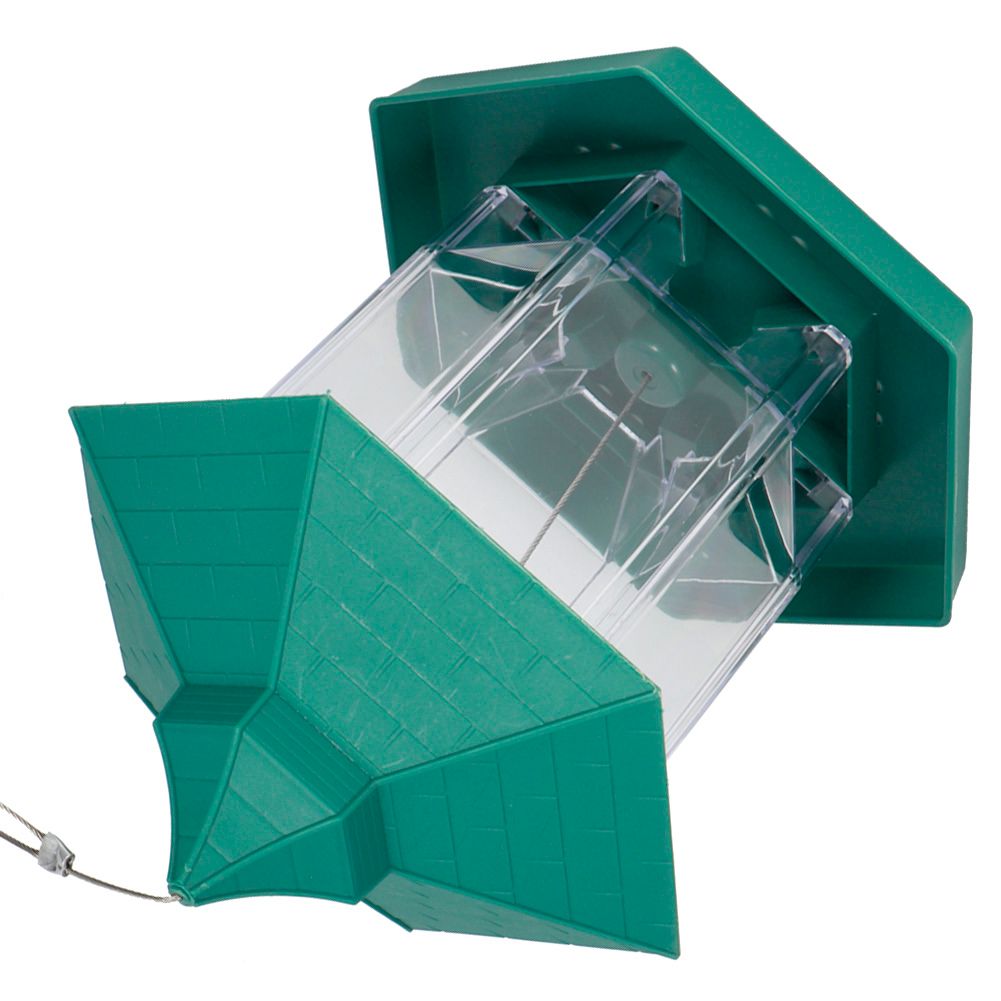 Waterproof Hanging Plastic Transparent Bird Feeder Feeding Tools for Outdoor view 4