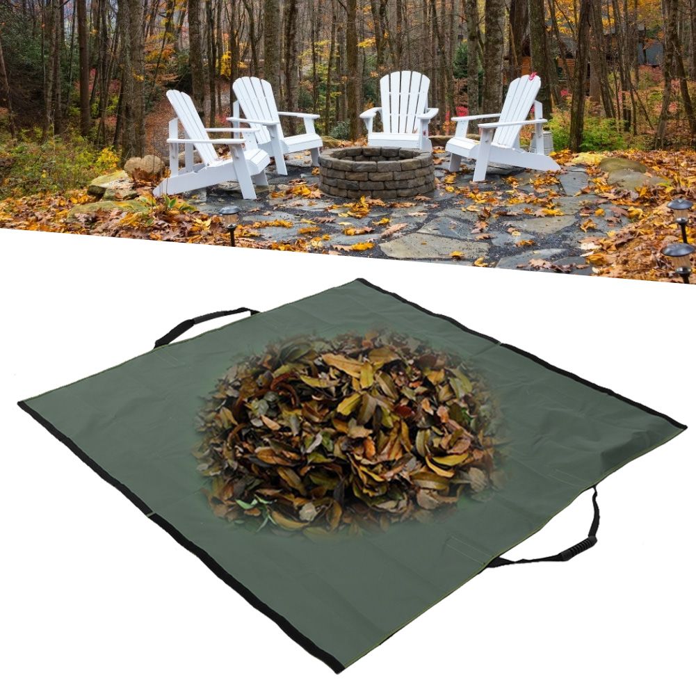 2‑in‑1 Garden Yard Waste Bag Leaf Mat Large Capacity Gardening view 9