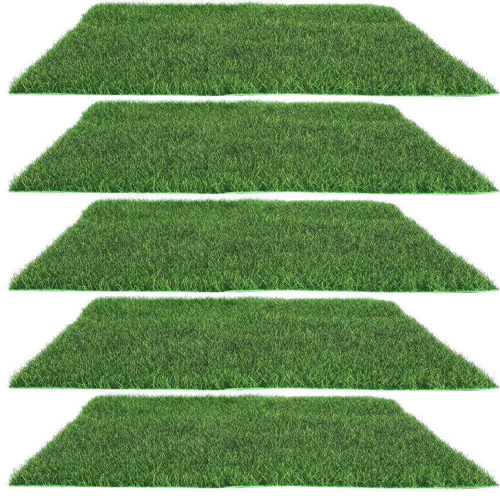 5Pcs SquareShaped Garden Artificial Grass Lawn Turf DIY Miniature Landscape view 6