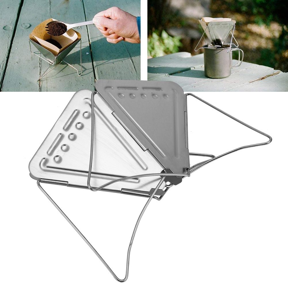 Stainless Steel Outdoor Camping Coffee Drip Rack Folding Portable Coffee view 10