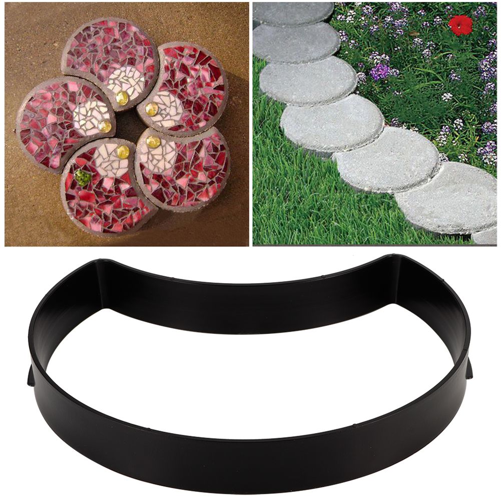 UniqueShaped DIY Concrete Paths Maker Reusable Cement Brick Paving Mold for view 9