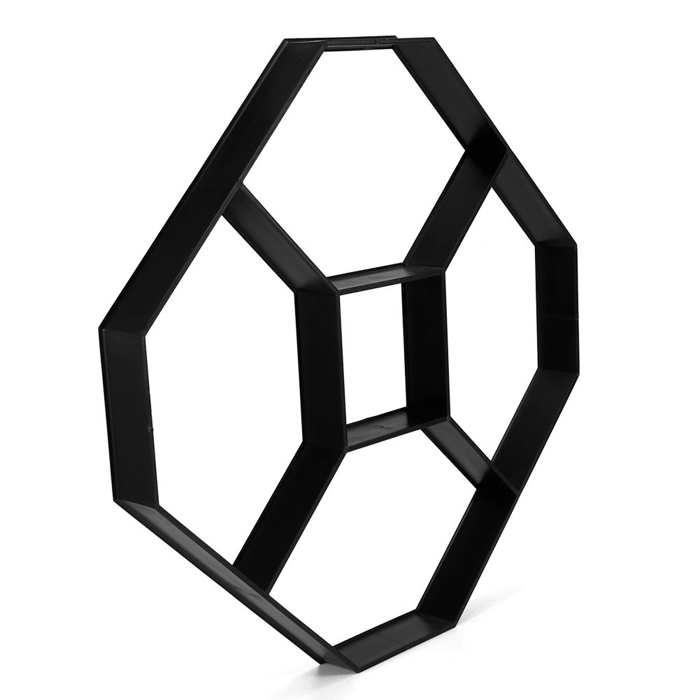 Hexagonal DIY Concrete Paving Mold Cement Brick Walk Paths Maker for Garden view 7