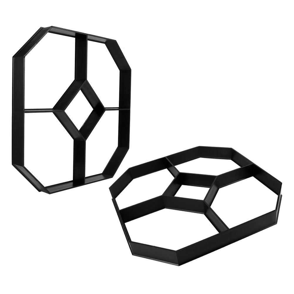 Hexagonal DIY Concrete Paving Mold Cement Brick Walk Paths Maker for Garden view 8