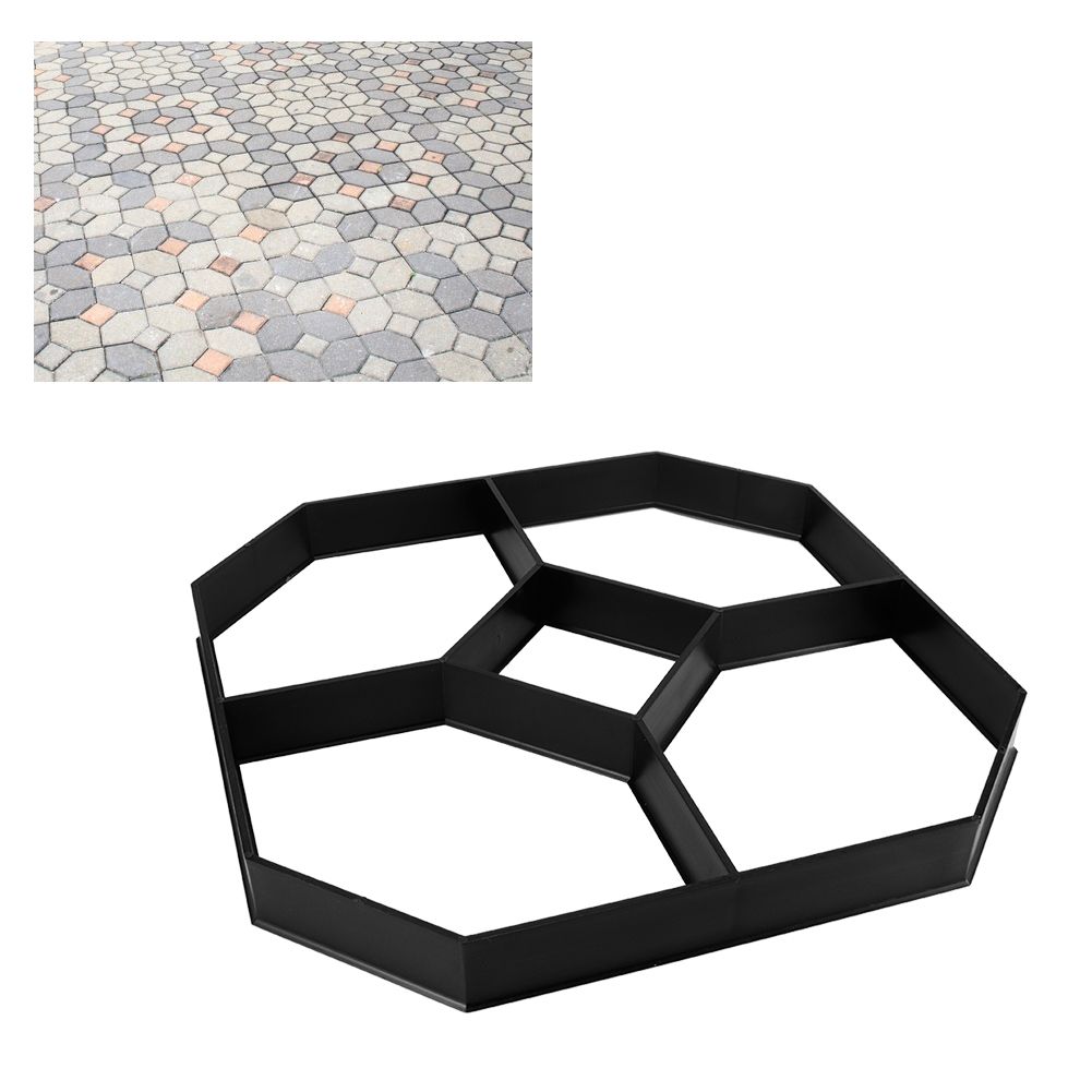 Hexagonal DIY Concrete Paving Mold Cement Brick Walk Paths Maker for Garden view 10