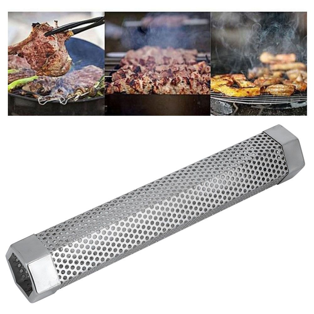 Portable 12in Stainless Steel BBQ Smoker Tube Barbecue Accessory for Electric view 9