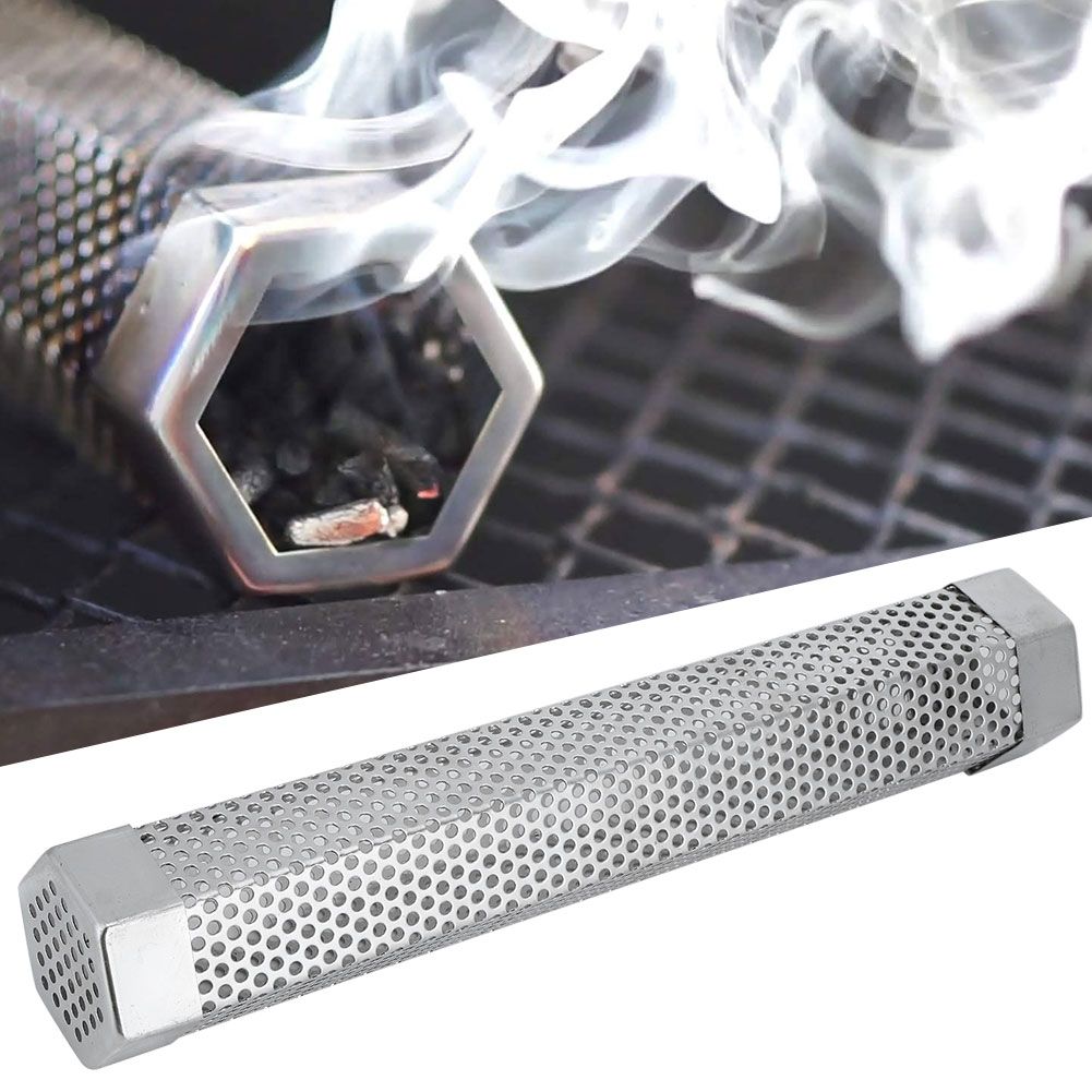 Portable 12in Stainless Steel BBQ Smoker Tube Barbecue Accessory for Electric view 10