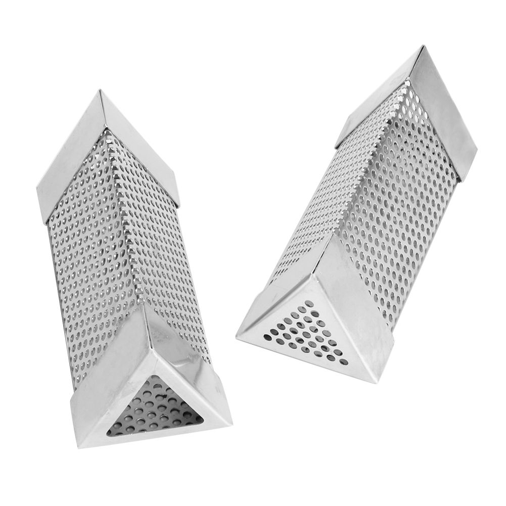 2Pcs BBQ Grill Smoker Tube Mesh Tube Pellets Smoke Box 6in Stainless Steel