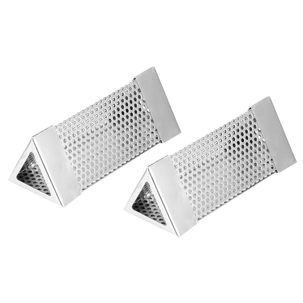 2Pcs BBQ Grill Smoker Tube Mesh Tube Pellets Smoke Box 6in Stainless Steel view 4