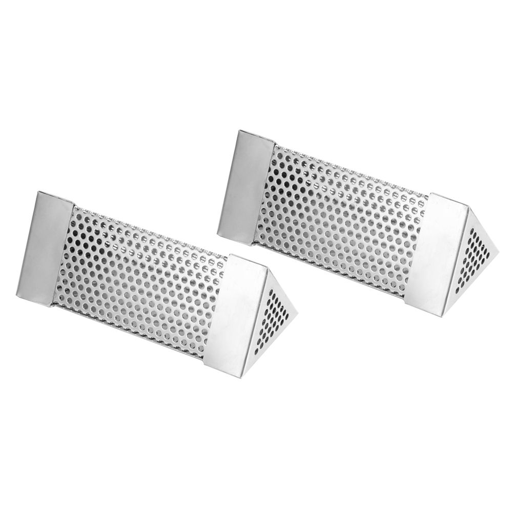 2Pcs BBQ Grill Smoker Tube Mesh Tube Pellets Smoke Box 6in Stainless Steel view 8