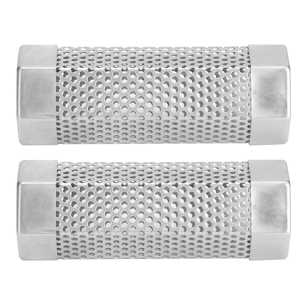 2Pcs BBQ Grill Smoker Tube Mesh Tube Pellets Smoke Box 6in Stainless Steel view 5