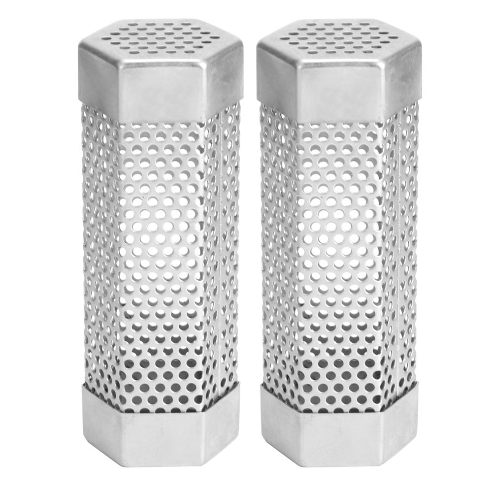 2Pcs BBQ Grill Smoker Tube Mesh Tube Pellets Smoke Box 6in Stainless Steel view 7