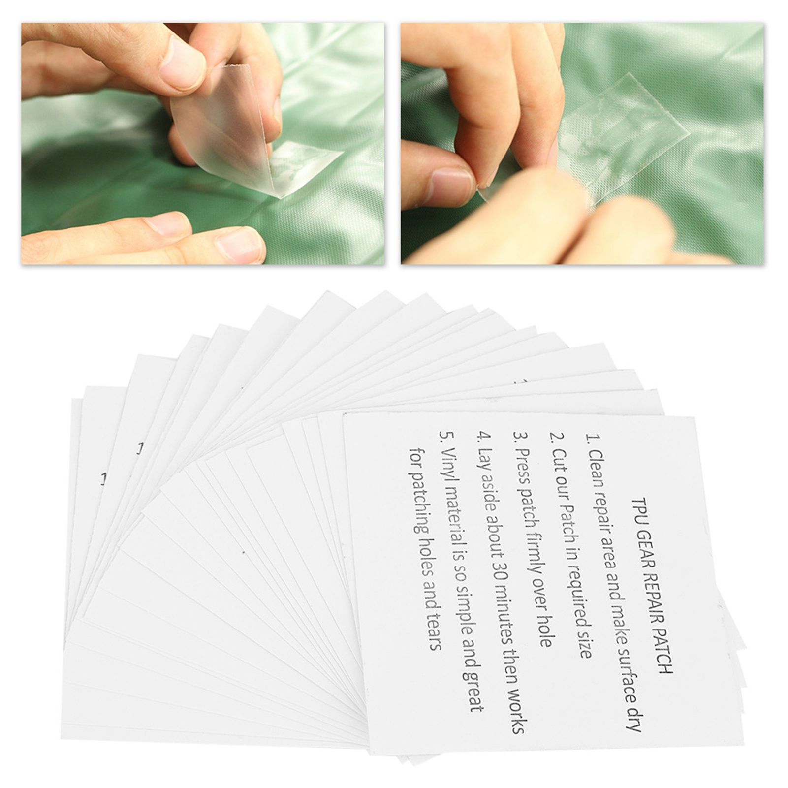 20PCS Self Adhesive TPU Sticker Waterproof Transparent Repair Patch for view 9