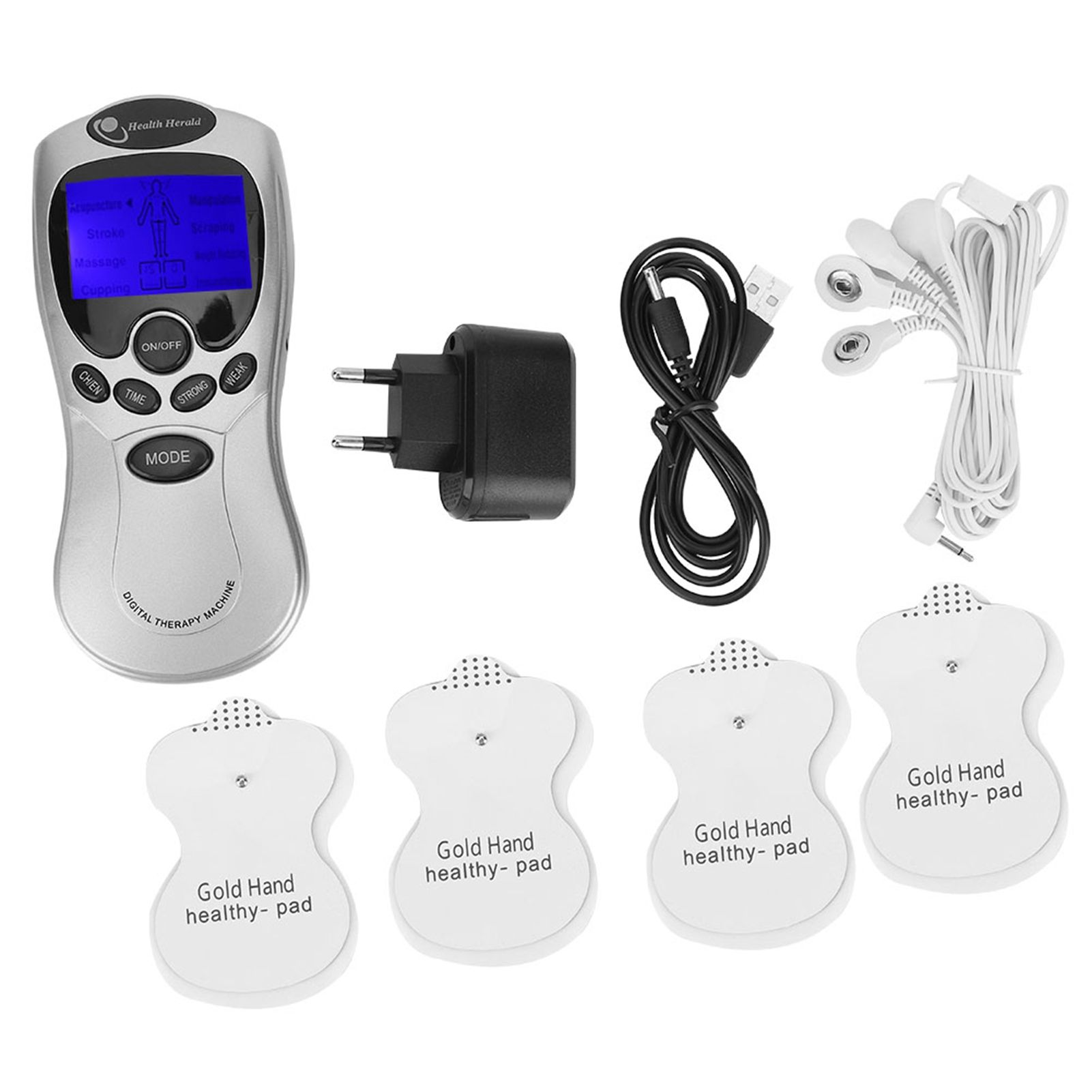 Digital Pulse Body Massager Muscle Stimulator with LCD Backlight Screen view 4