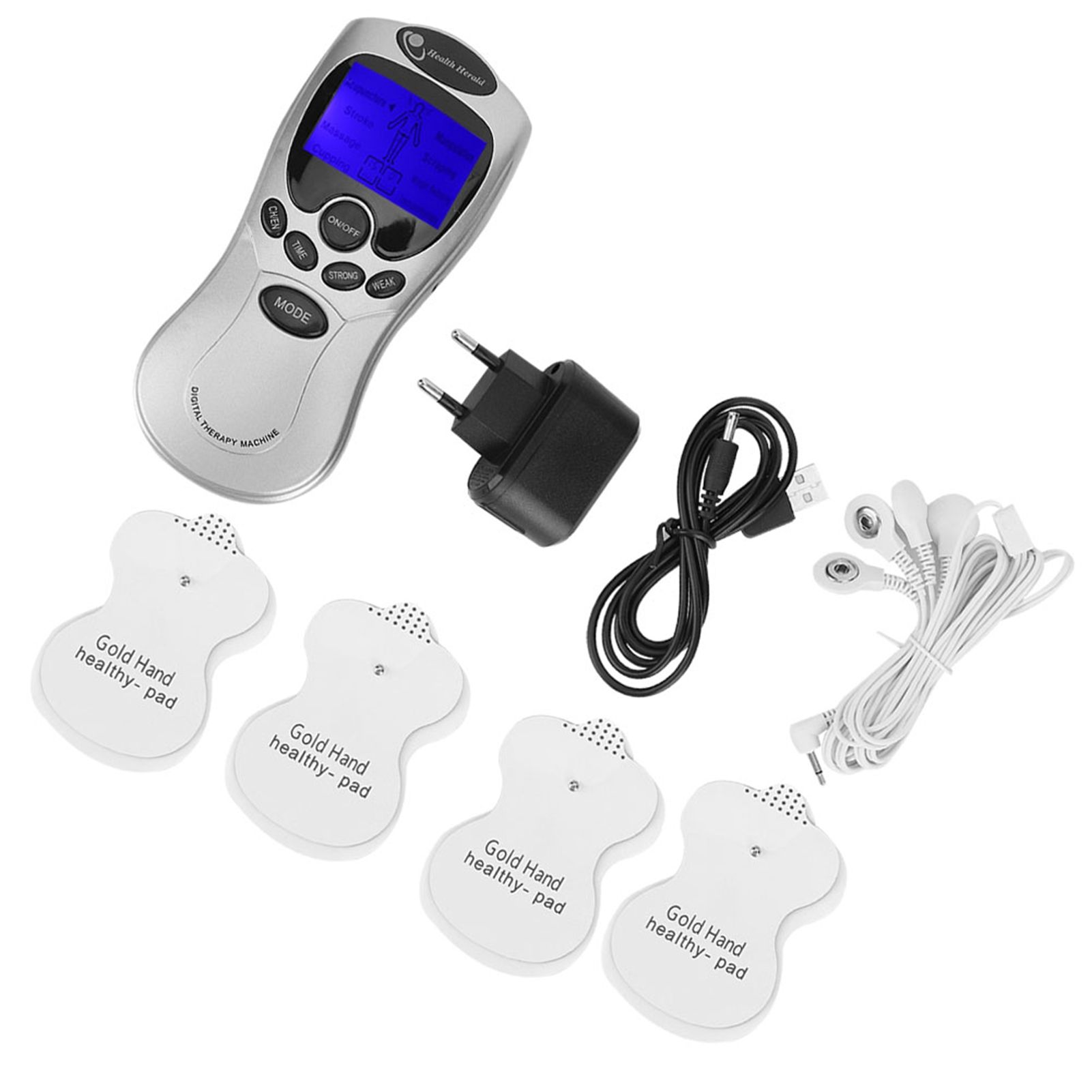Digital Pulse Body Massager Muscle Stimulator with LCD Backlight Screen view 5