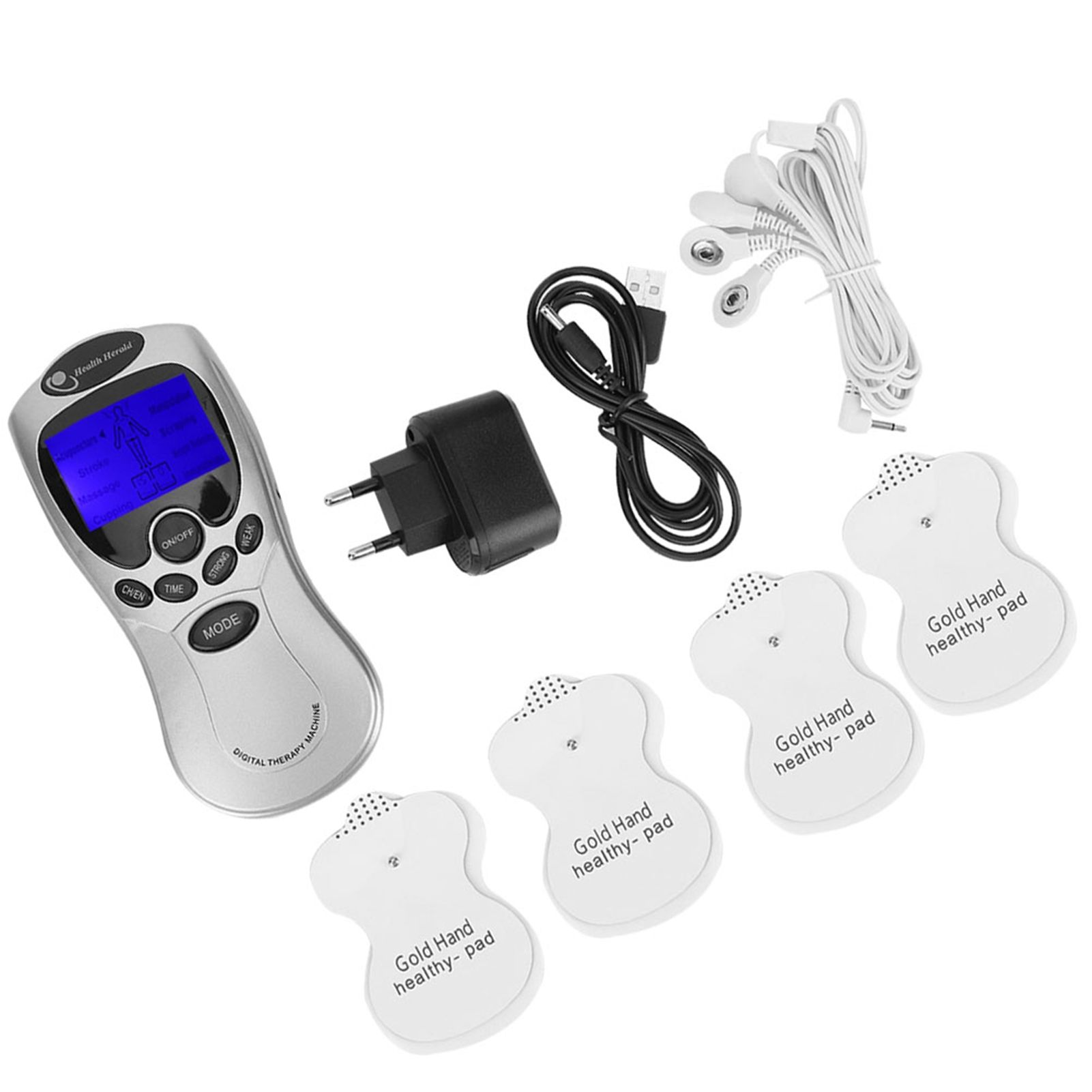 Digital Pulse Body Massager Muscle Stimulator with LCD Backlight Screen view 6