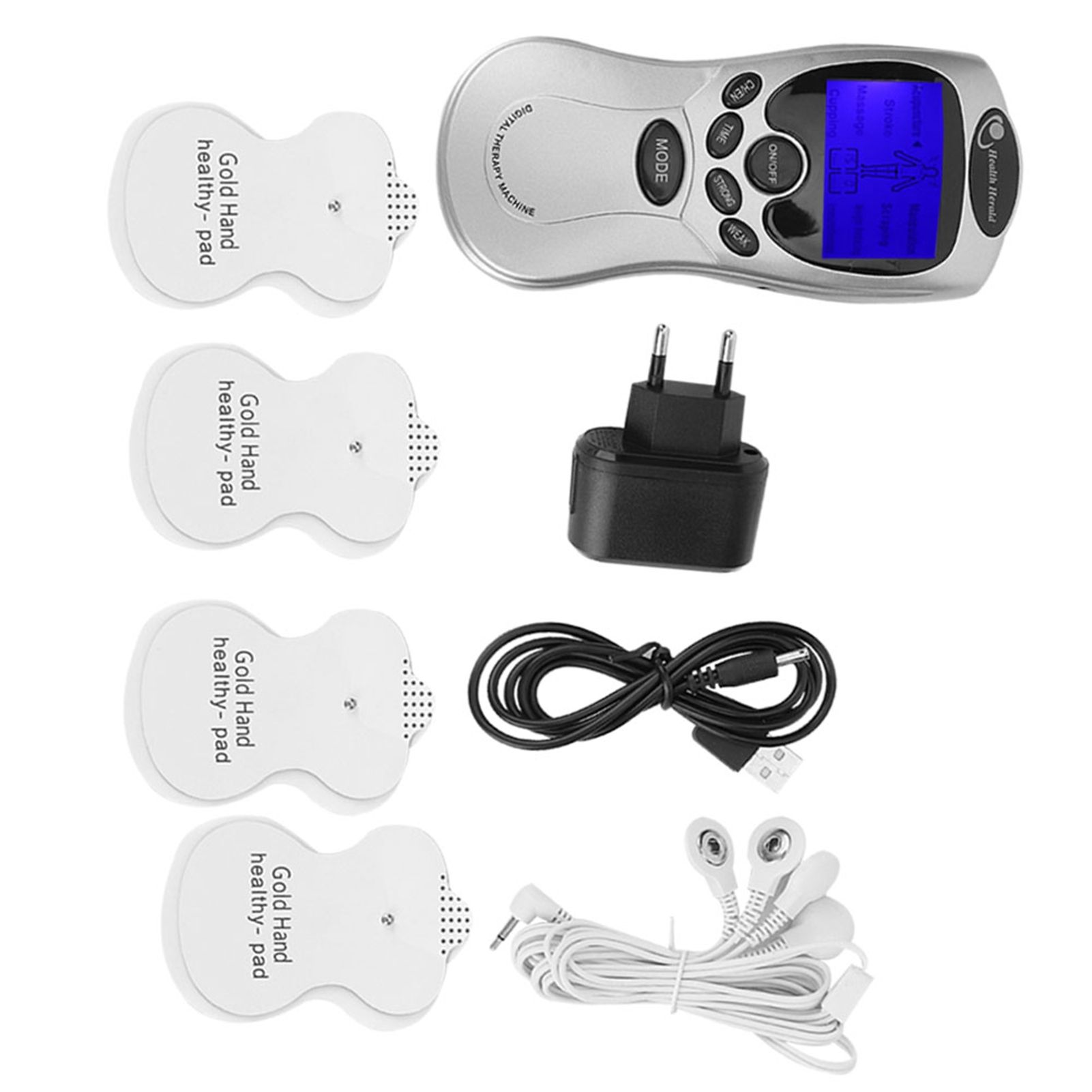Digital Pulse Body Massager Muscle Stimulator with LCD Backlight Screen view 7