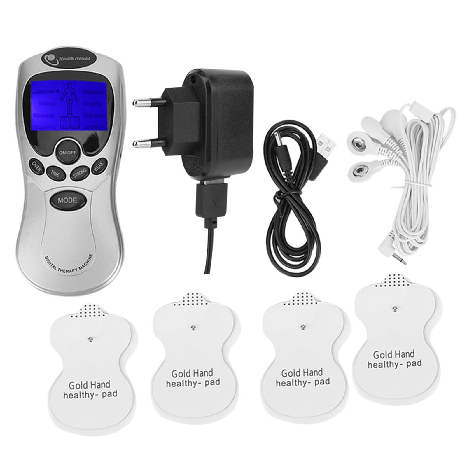 Digital Pulse Body Massager Muscle Stimulator with LCD Backlight Screen view 8