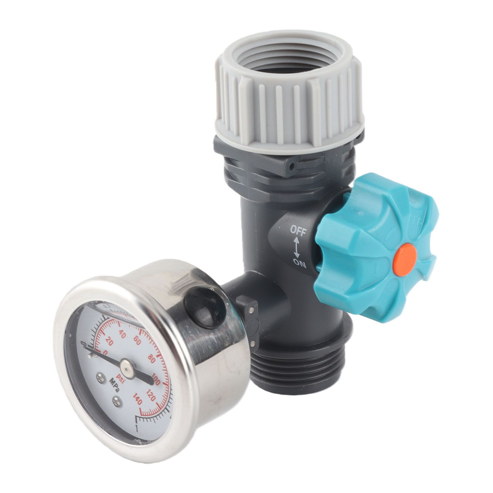 G3/4in Adjustable Water Pressure Regulator Valve with Pressure Gauge view 3