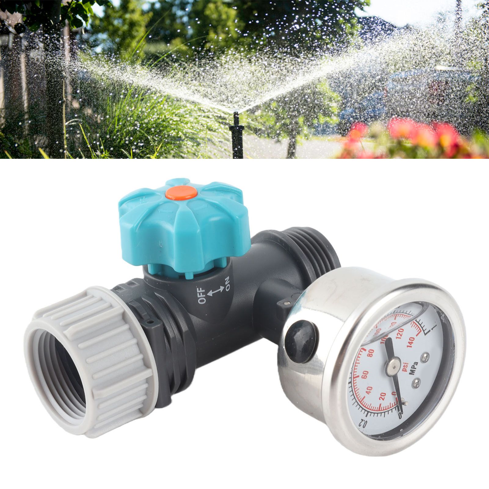 G3/4in Adjustable Water Pressure Regulator Valve with Pressure Gauge view 12