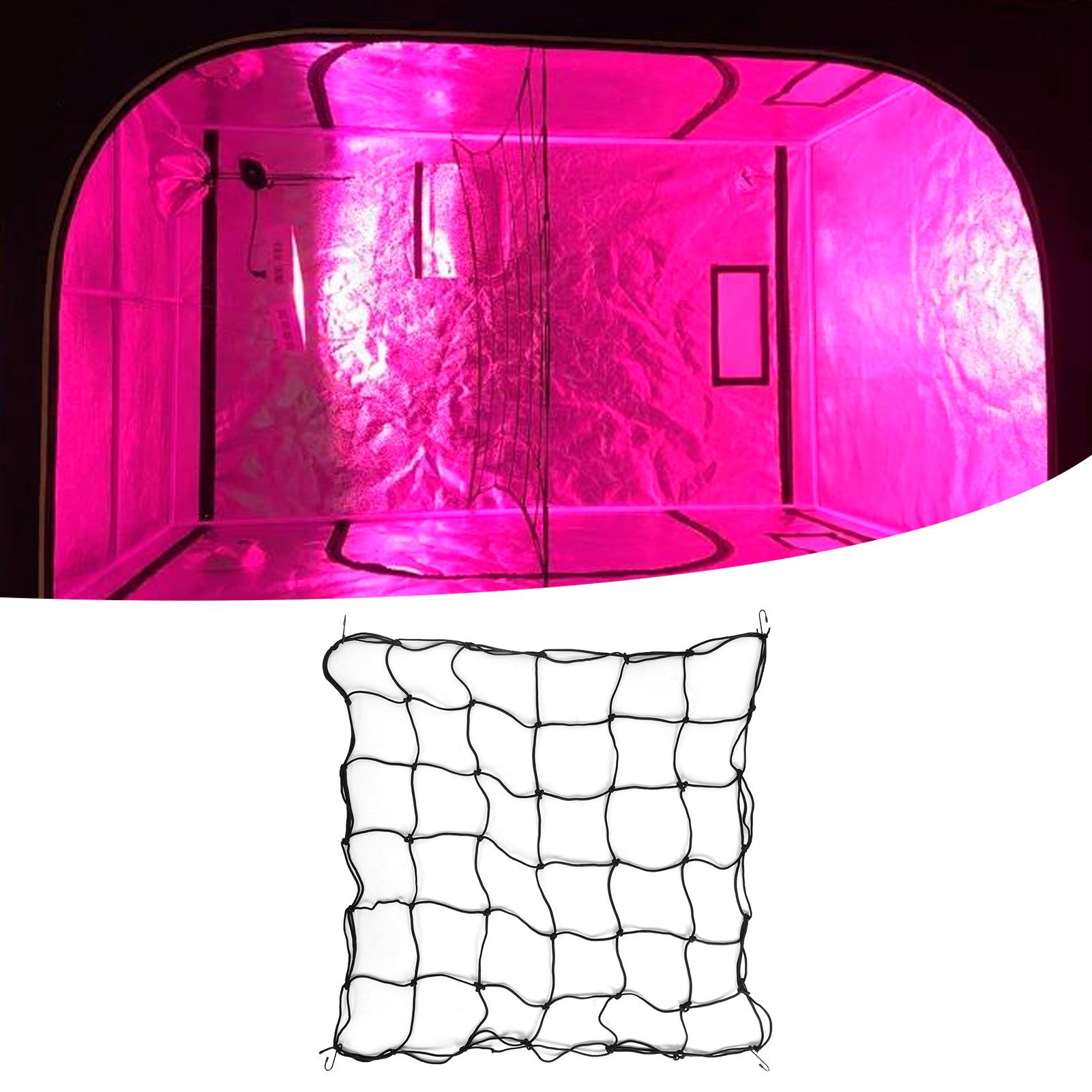 120x120CM Grow Tents Net Trellis Plant Support Climbing Net Greenhouse Indoor view 10