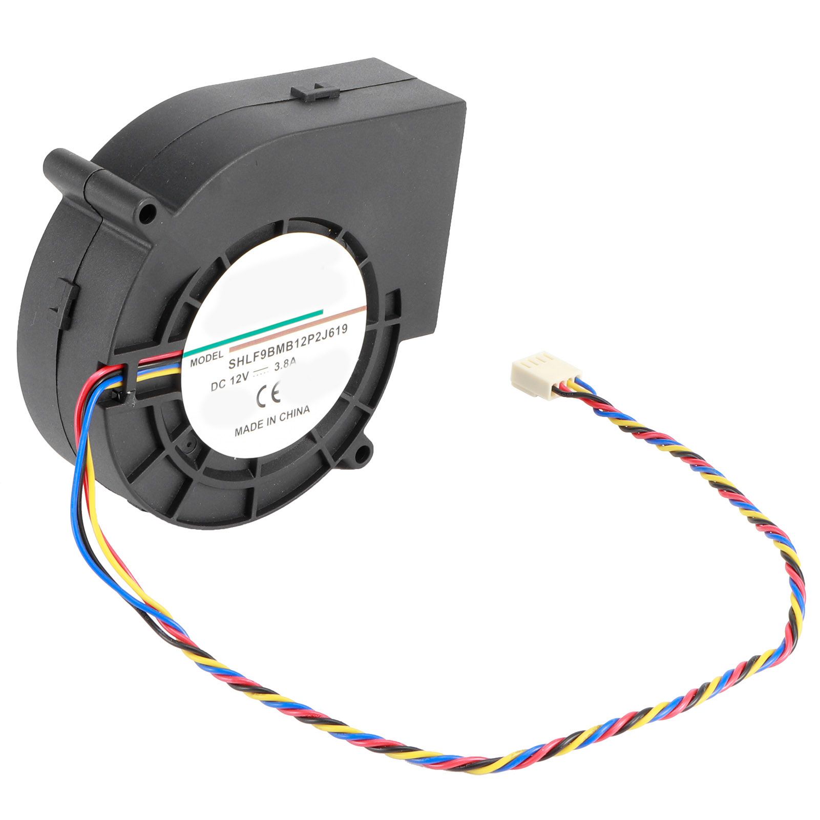 12V 3.8A 190CFM Centrifugal Blower Double Ball Bearing Air Blower Fan BBQ view 3