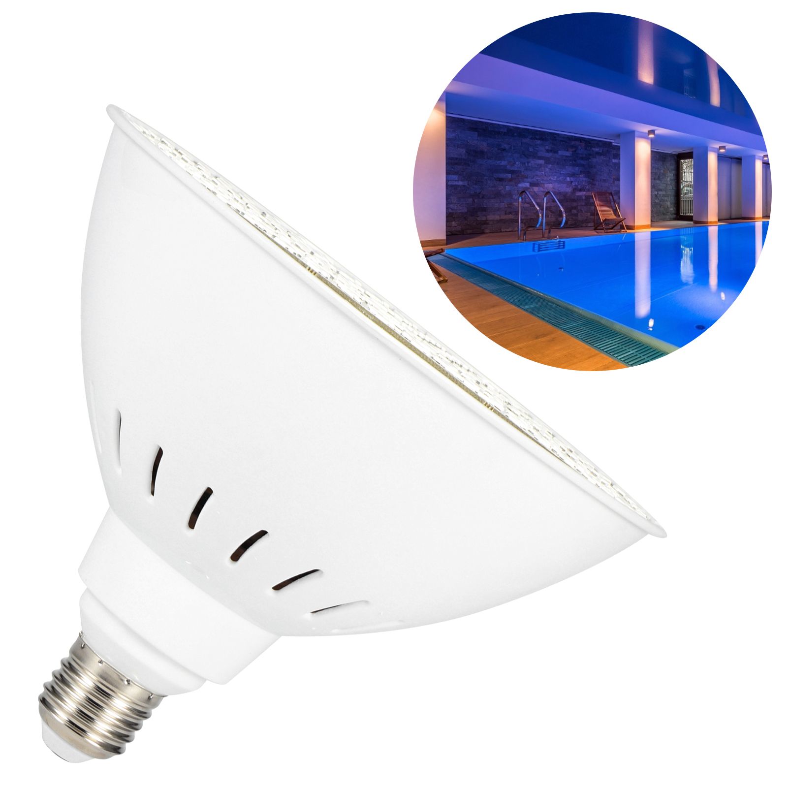 E27 LED Swimming Pool Lights RGB Bulb Underwater Lamp Light Fixture for Yard 220V view 10