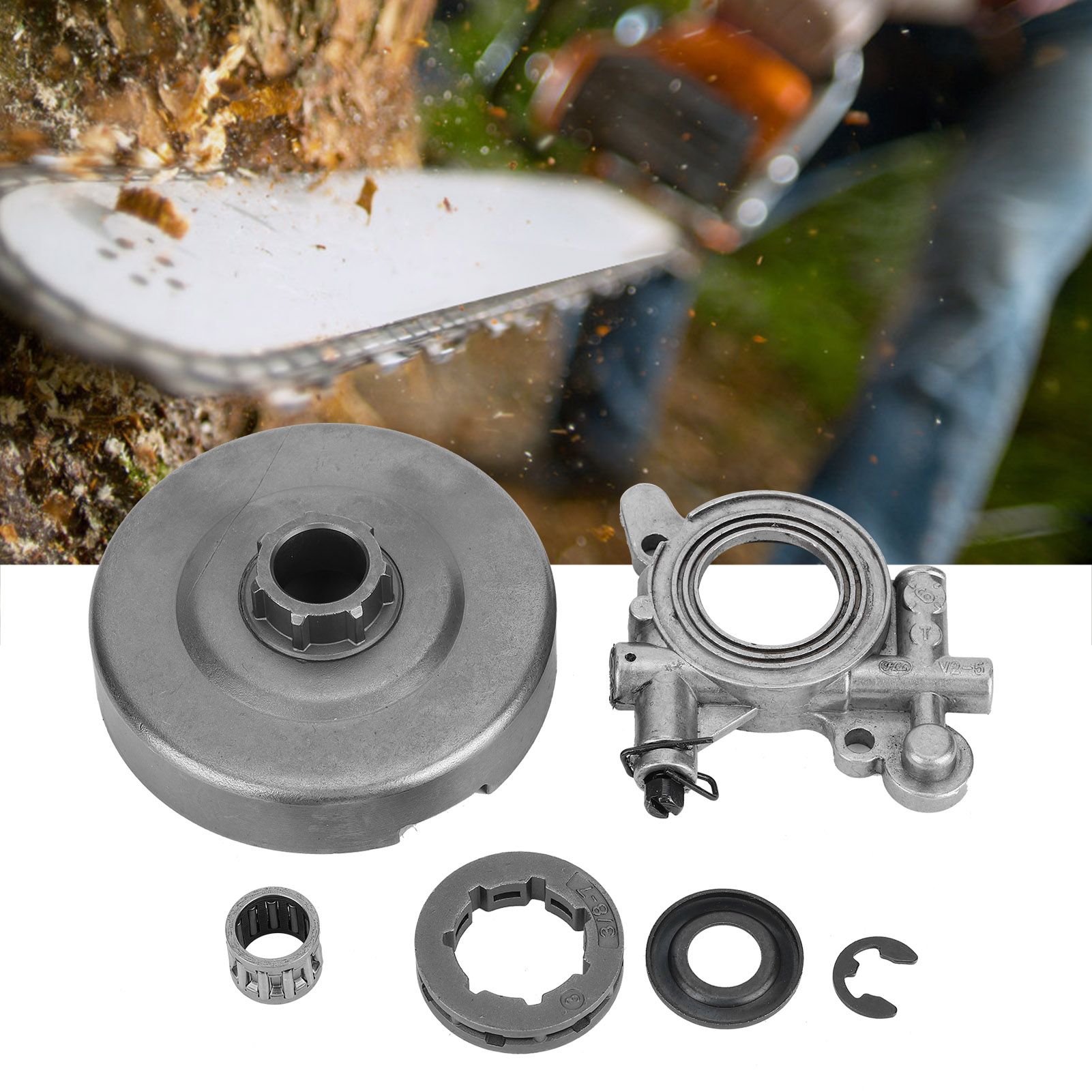 Clutch Drum Oil Pump Kit Replacement for Husqvarna 575XP 576XP 570 Chainsaw view 9