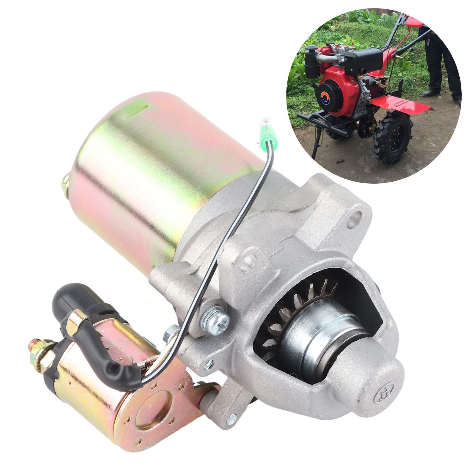 Starter Motor Replacement Fit for 168F/170F/GX160/GX210 Engine 2‑3KW Gasoline view 10