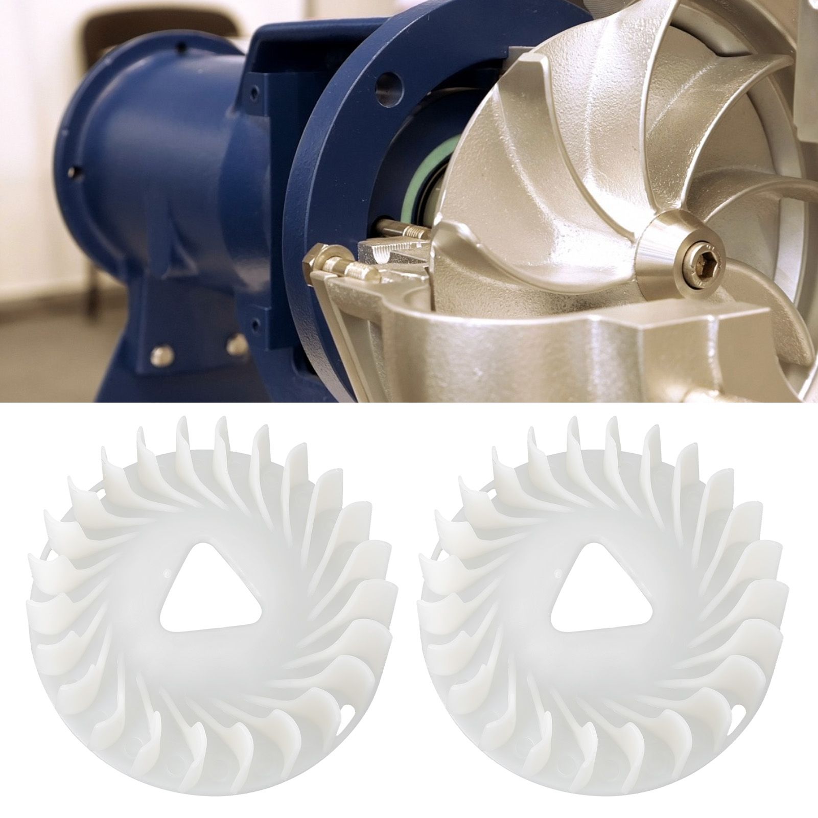 2PCS 5kw 6.5kw Engine Flywheel Cooling Fan Blade Fit for 188F/190F Gasoline view 9