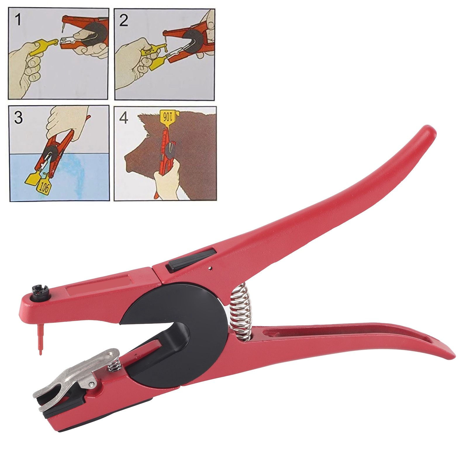 Animal Ear Tag Plier Applicator Puncher Tagger Tool for Livestock Pigs Sheep view 9