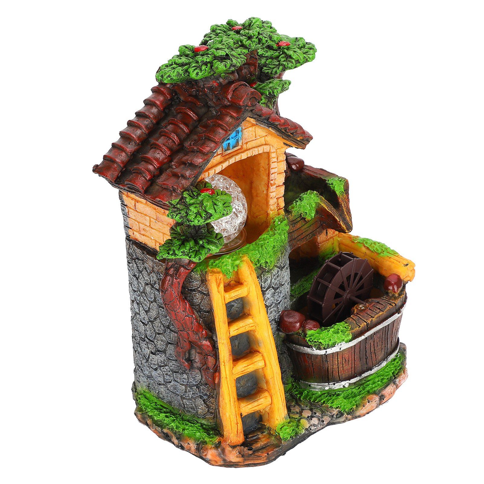 Desktop Fountain Decoration Indoor Simulation Resin Rockery Fake Tree Feng view 3