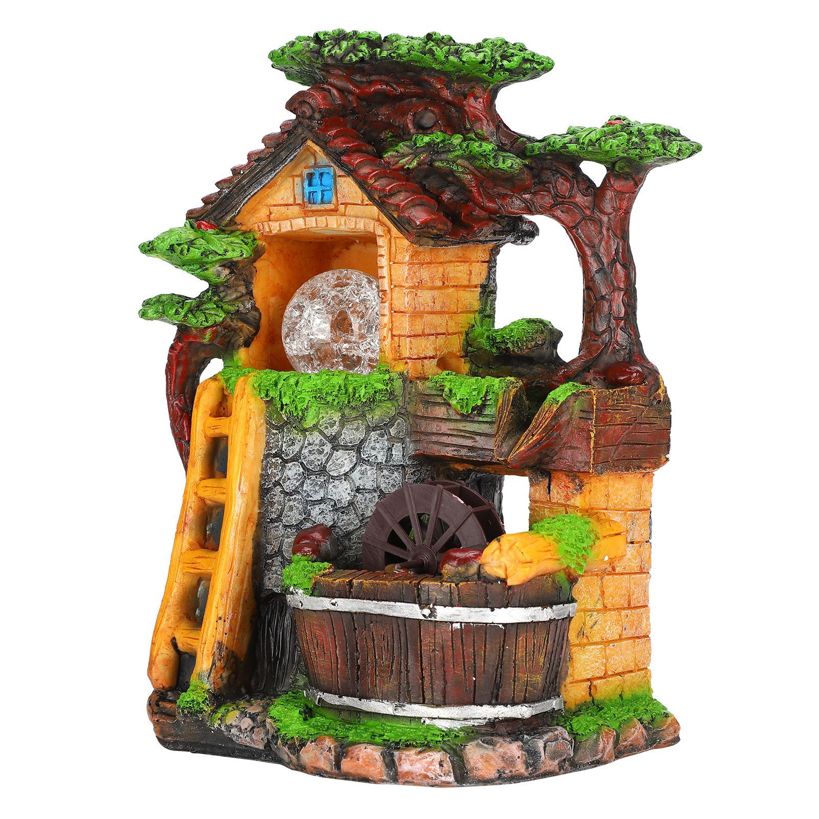 Desktop Fountain Decoration Indoor Simulation Resin Rockery Fake Tree Feng view 4