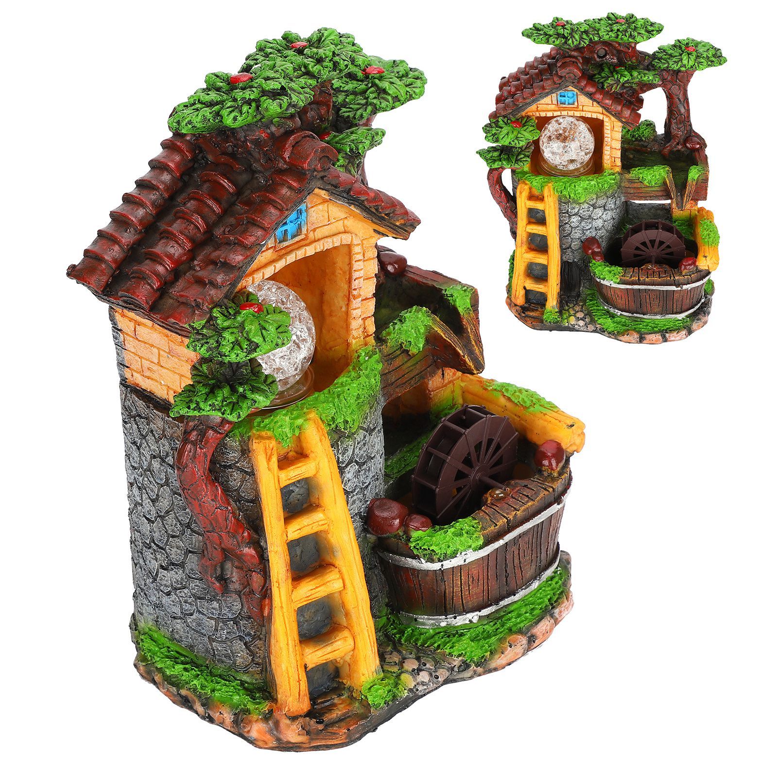 Desktop Fountain Decoration Indoor Simulation Resin Rockery Fake Tree Feng view 7