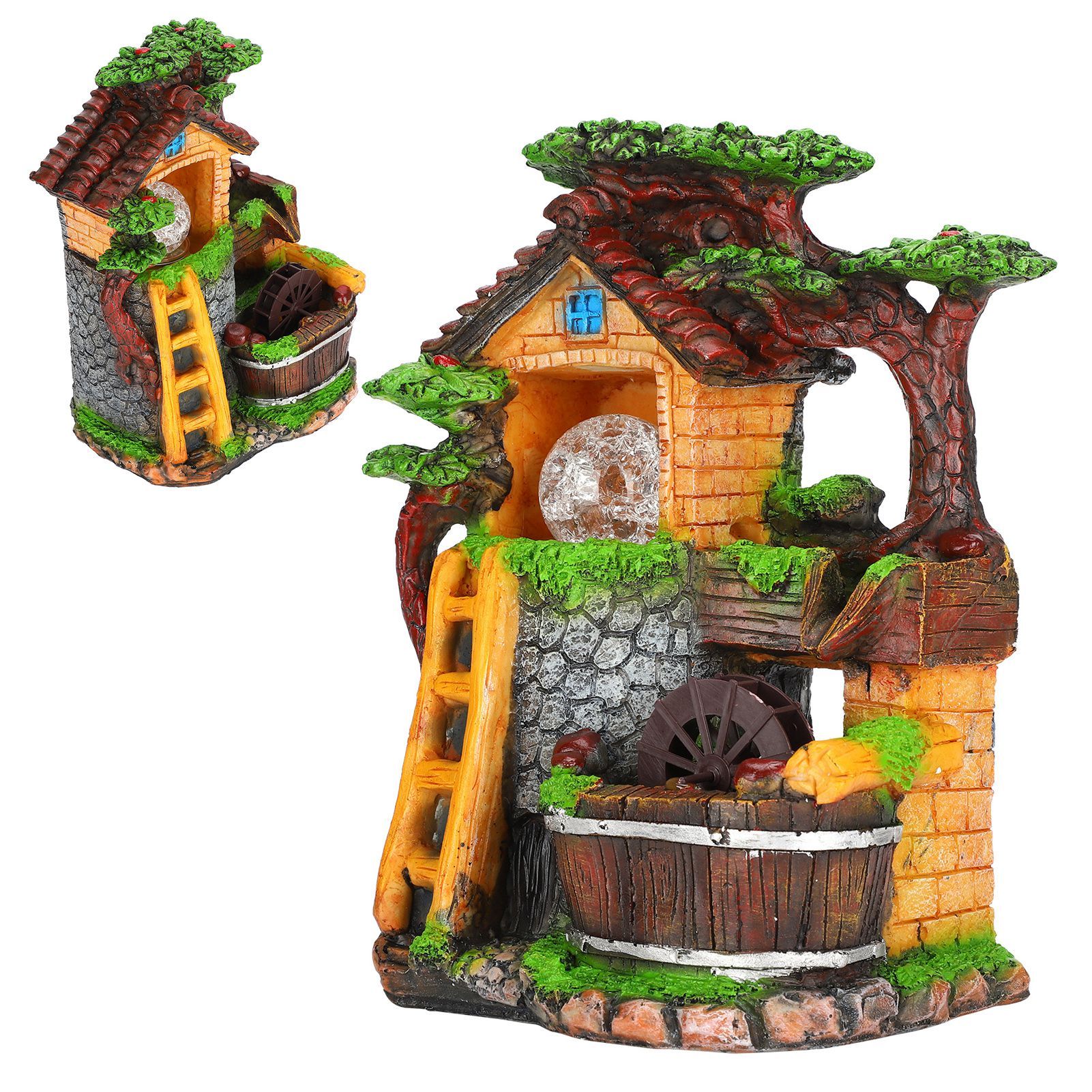 Desktop Fountain Decoration Indoor Simulation Resin Rockery Fake Tree Feng view 8