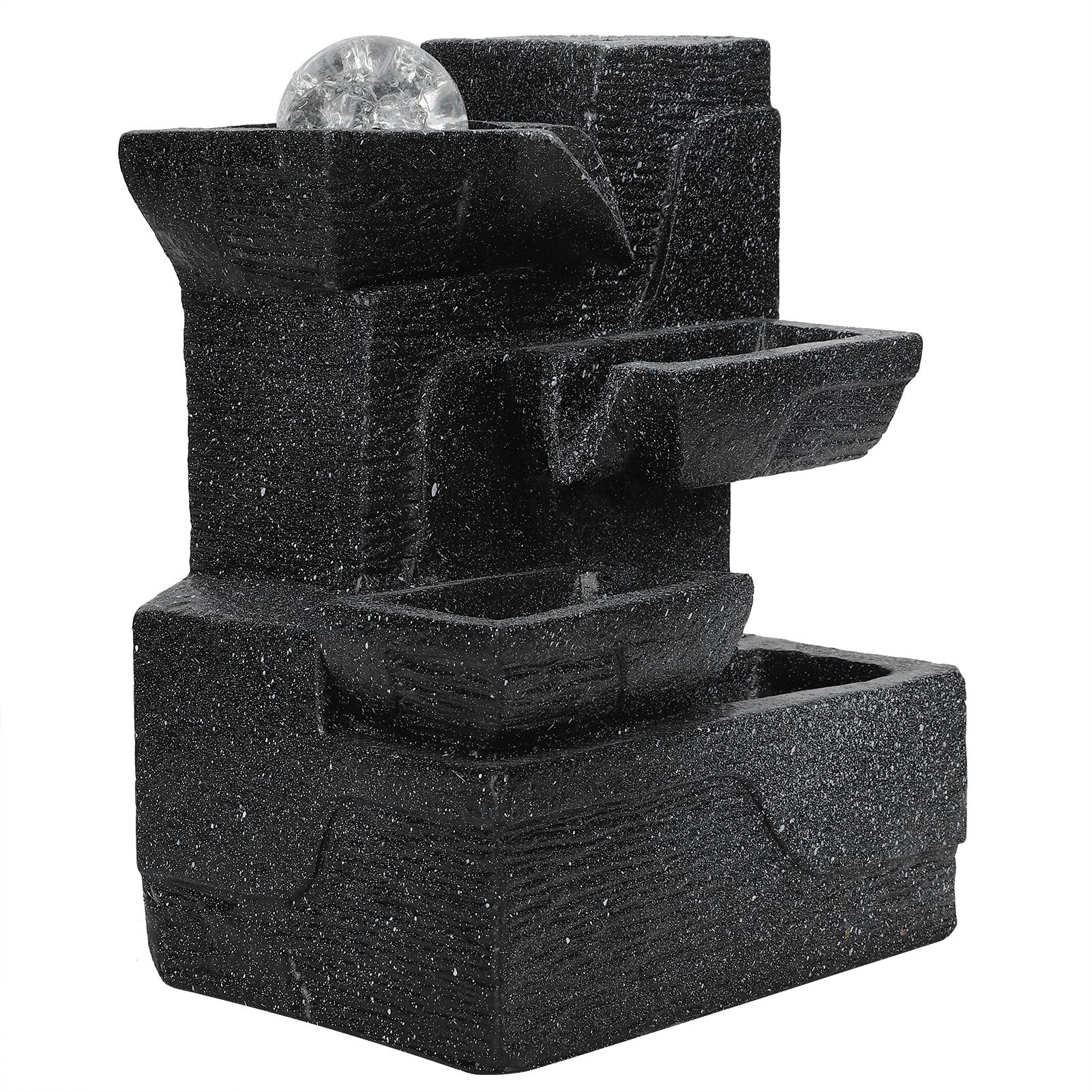 Tabletop Rockery Water Fountain Ornament for Indoor Feng Shui Home Office view 4