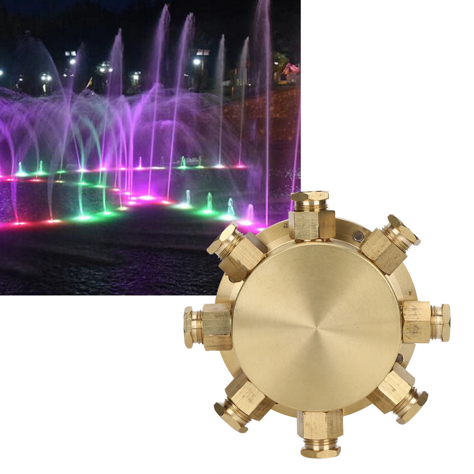 8‑Hole Waterproof Underwater Junction Box Accessories Supplies for Outdoor view 9