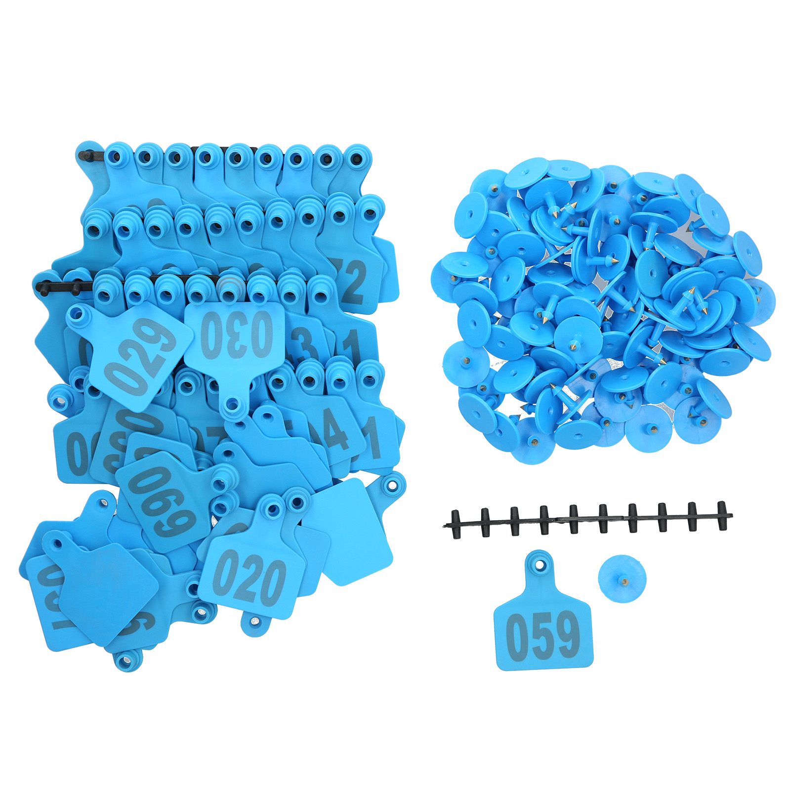 001‑100 Number Plastic Tag Livestock Animal Ear Tag for Marking Cattle Cows view 2