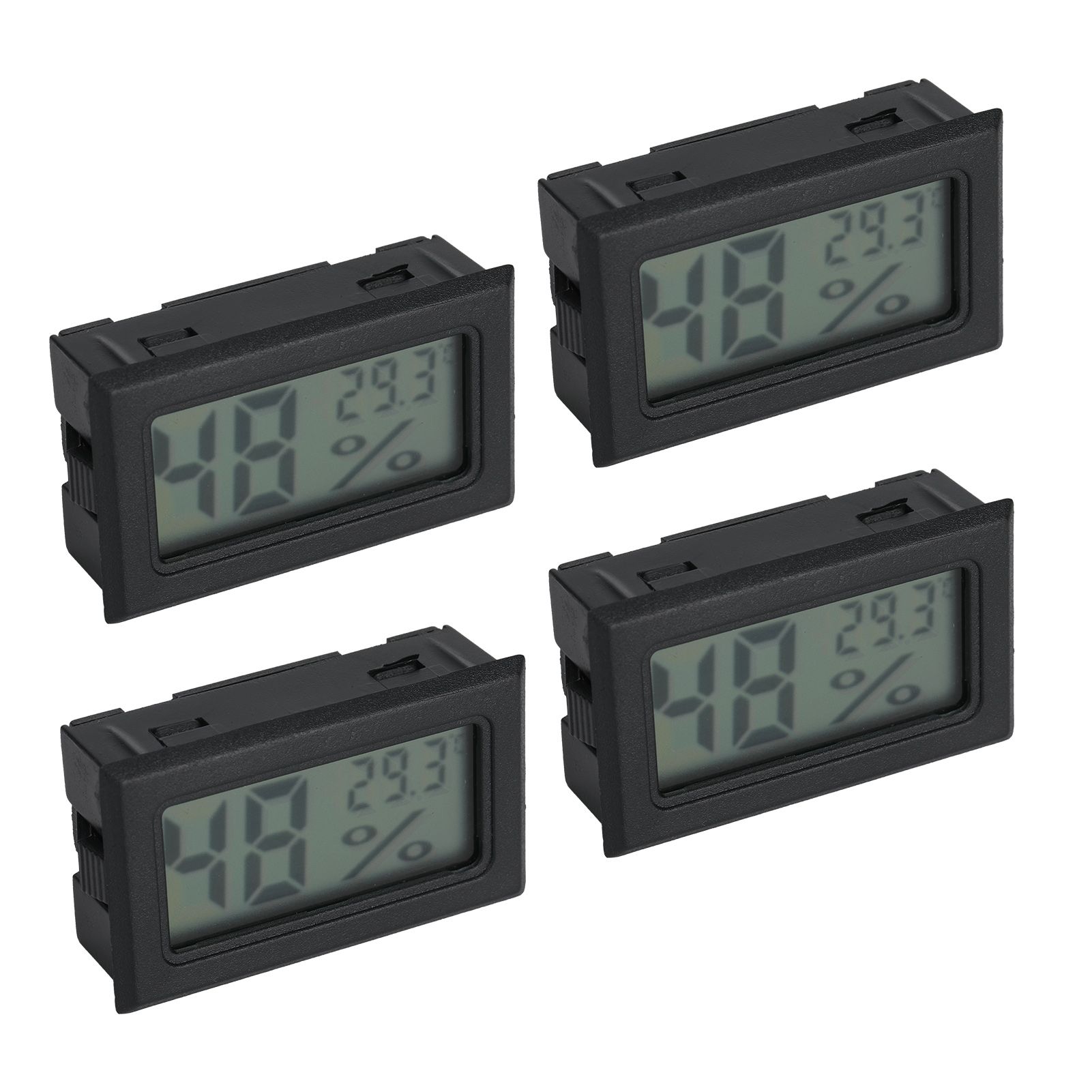 4PCS Mini Embedded Digital Temperature Humidity Meters Gauge Indoor view 6