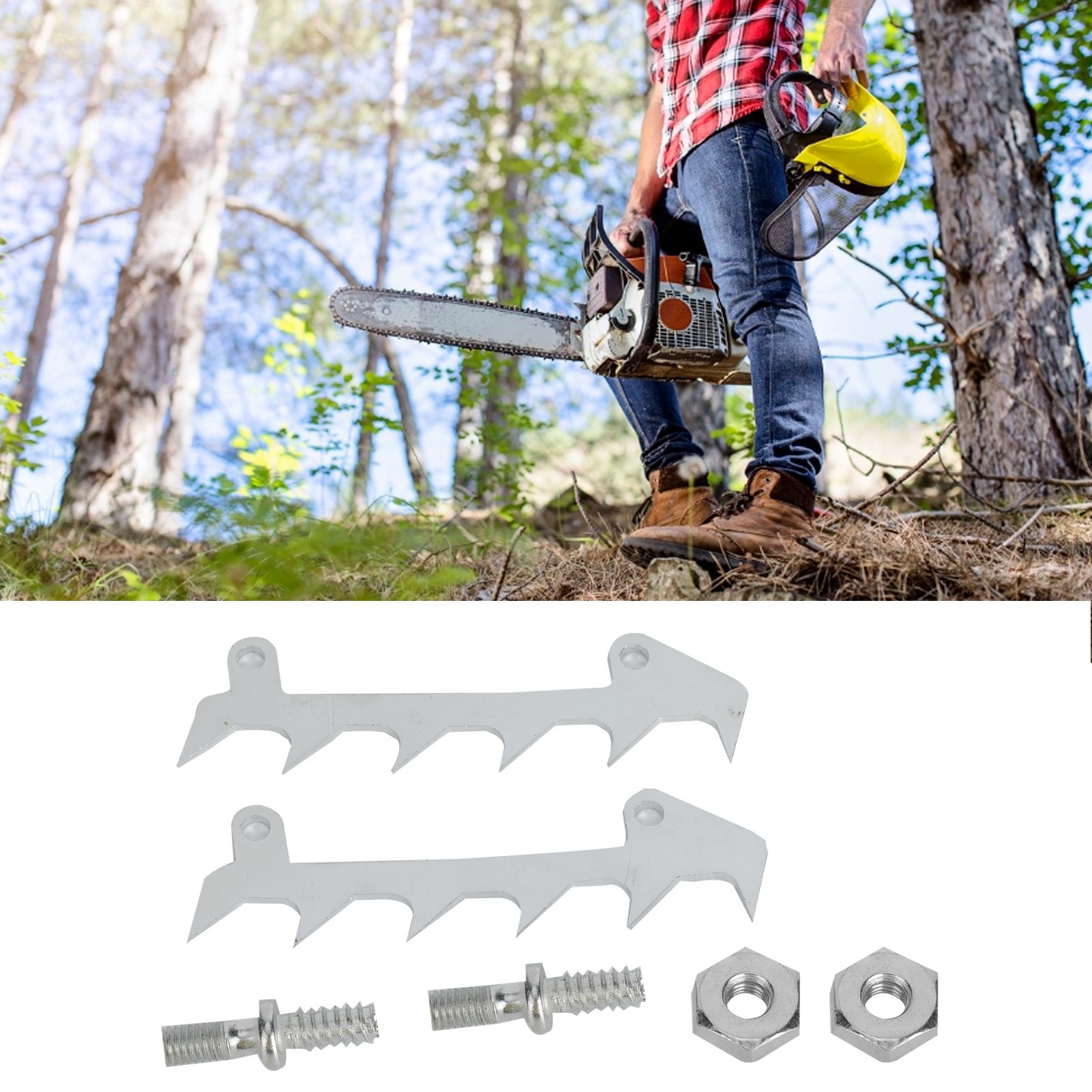 2Set Chainsaw Bumper Bolt Spike Nut Kit for Stihl 017 018 020 021 023 025 view 10