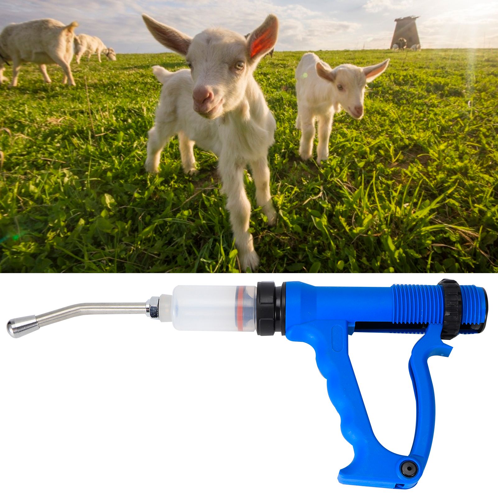 Veterinary Adjustable Continuous Syringe Animal Feeding Oral On Injection Tool view 9