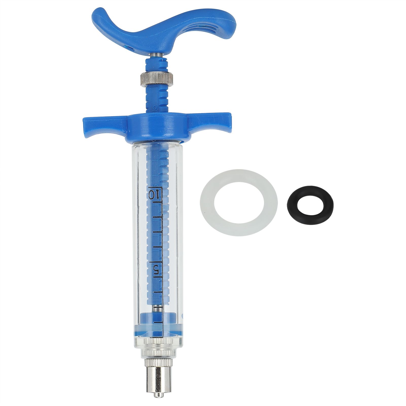 Plastic Steel Syringe Animal Injector Syringe Accessories Animal Nursing view 2