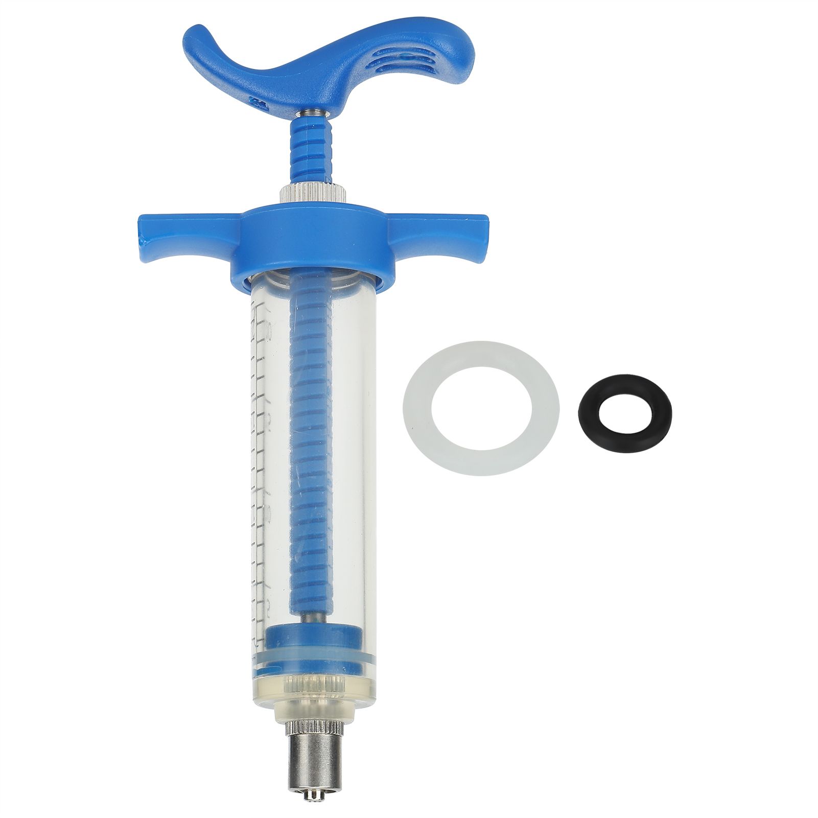 Plastic Steel Syringe Animal Injector Syringe Accessories Animal Nursing view 2