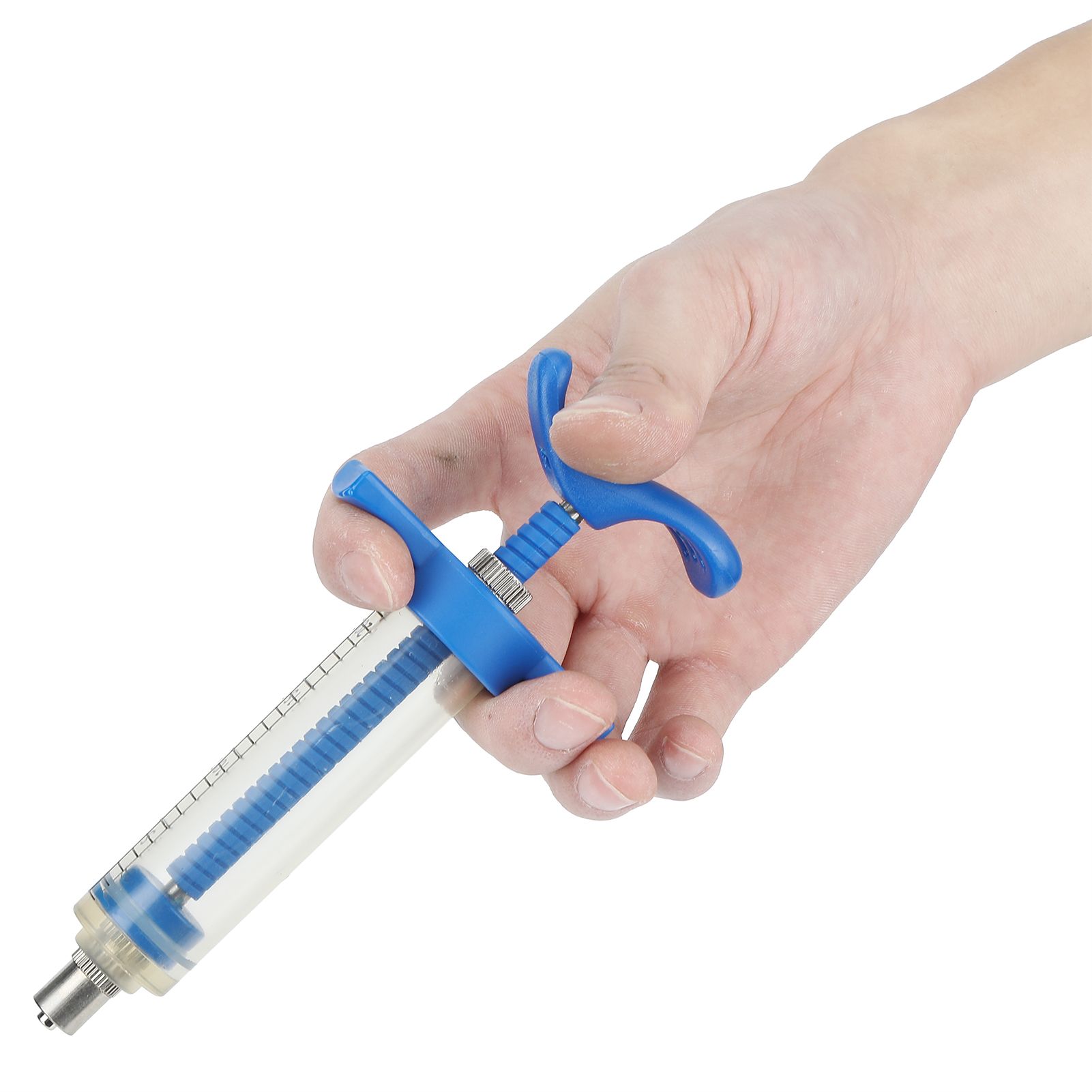 Plastic Steel Syringe Animal Injector Syringe Accessories Animal Nursing view 8