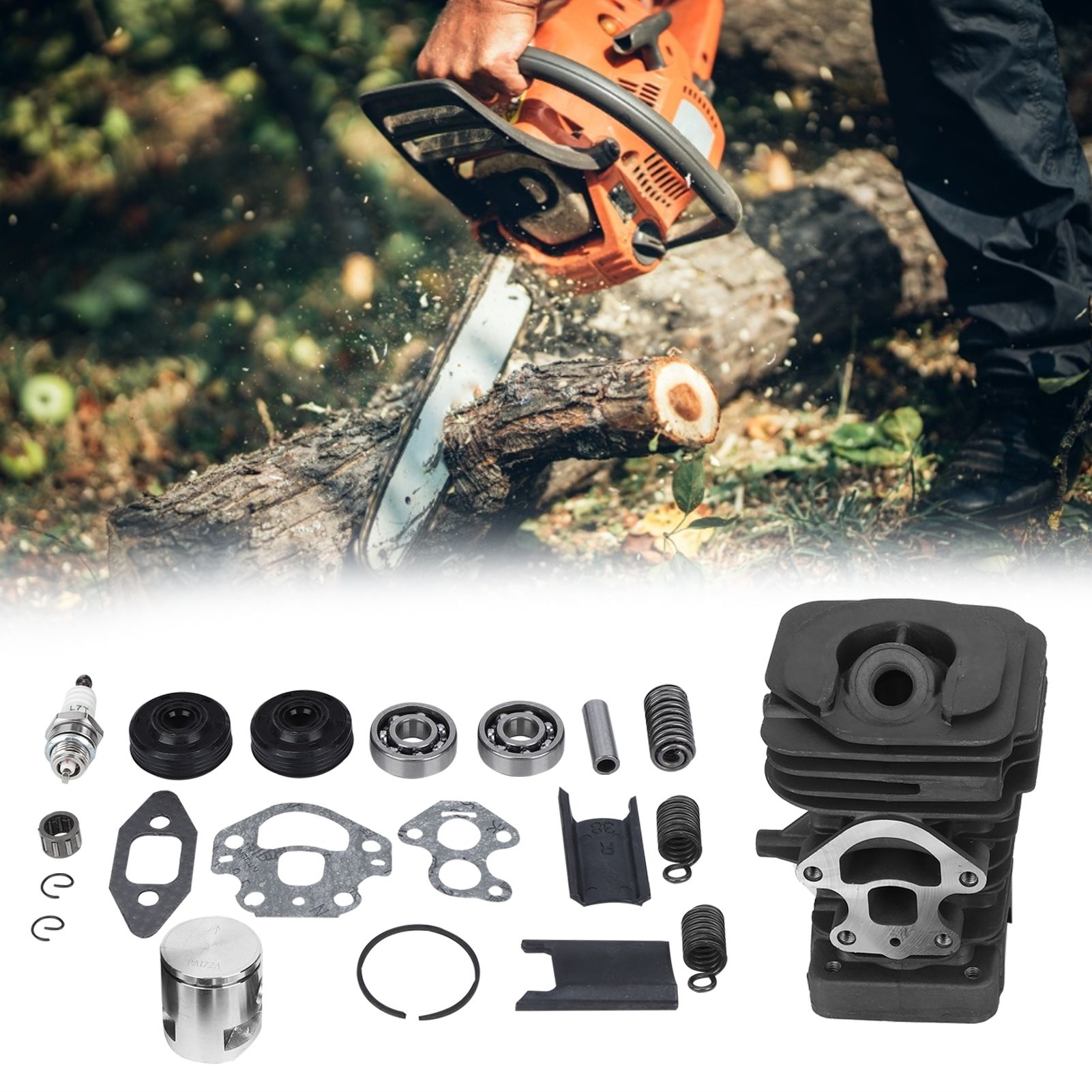 Cylinder Piston Kit Replacement Fit for Husqvarna 235 236 240 235e 236e 240e view 9